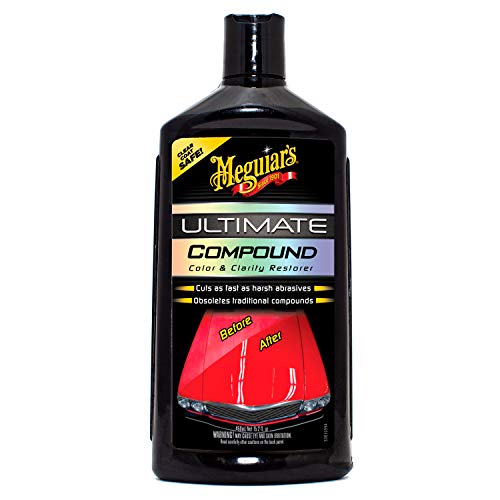 Meguiar's Ultimate Compound, 15.2 Oz - Remove Scratches, Swirl Marks and Oxidation While you Restore Color and Clarity for a Showroom Shine - Safe and Effective on All Glossy Paints and Clear Coats