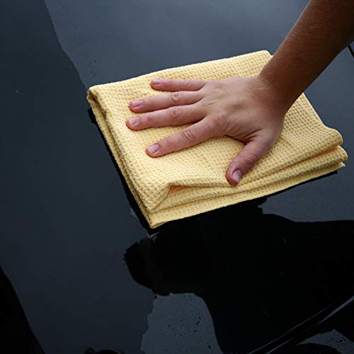 Meguiar's Water Magnet Microfiber Drying Towel - Premium Car Drying Towel That's Super Plush, Water Absorbent & Scratch-Free - 1 Pack, Yellow