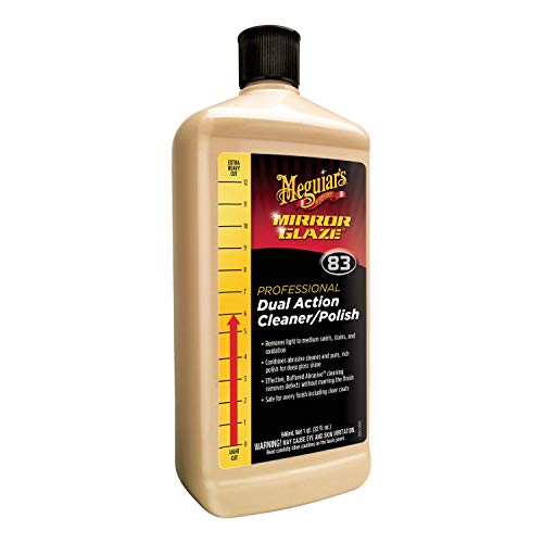 Meguiar's M8332 Mirror Glaze Dual Action Cleaner and Polish – 32 Oz Bottle