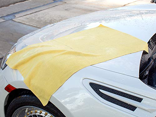 Meguiar's Water Magnet Microfiber Drying Towel - Premium Car Drying Towel That's Super Plush, Water Absorbent & Scratch-Free - 1 Pack, Yellow