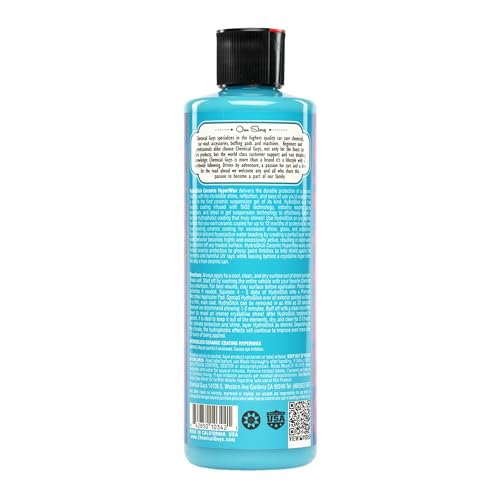 Chemical Guys WAC22916 HydroSlick Intense Gloss Sio2 Ceramic Coating Hyperwax, Hyper Gloss Shine, Safe for Cars, Trucks, SUVs, Motorcycles, RVs & More, 16 fl oz