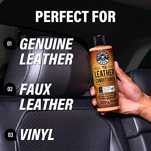 Chemical Guys SPI 109 16 Leather Cleaner and Leather Conditioner Kit for Use on Leather Apparel, Furniture, Car Interiors, Shoes, Boots, Bags & More (2 - 16 fl oz Bottles)