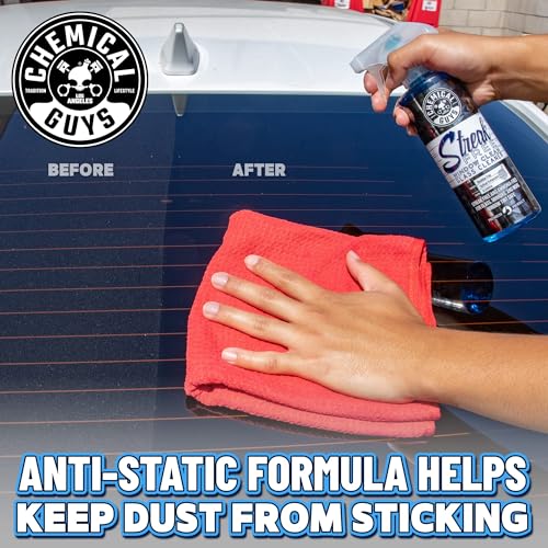 Chemical Guys CLD30016 Streak Free Glass & Window Cleaner (Works on Glass, Windows, Mirrors, Navigation Screens & More; Car, Truck, SUV and Home Use), Ammonia Free & Safe on Tinted Windows, 16 fl oz