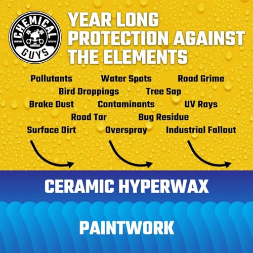 Chemical Guys WAC22916 HydroSlick Intense Gloss Sio2 Ceramic Coating Hyperwax, Hyper Gloss Shine, Safe for Cars, Trucks, SUVs, Motorcycles, RVs & More, 16 fl oz