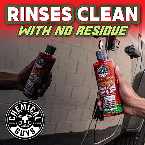 Chemical Guys CWS208 Watermelon Snow Foam Car Wash Soap (Works with Foam Cannons / Guns or Bucket Washes) Safe for Trucks, Motorcycles, RVs & More, 128 fl oz (1 Gallon), Watermelon Scent