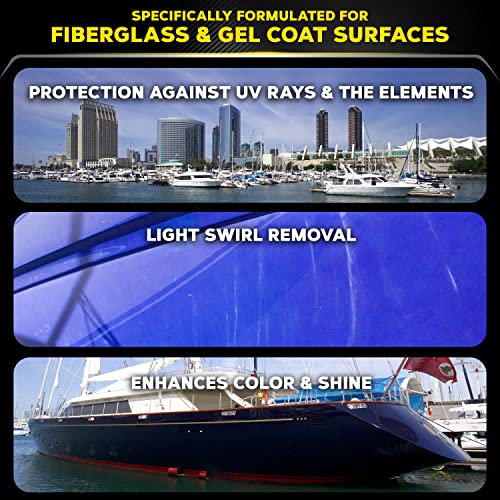 Meguiar's M6332 Flagship Premium Marine Wax - Long-Lasting & Durable Protection for Your Boat or RV, Give the Gift of Protection & Shine to Dad This Father's Day - 32 Oz