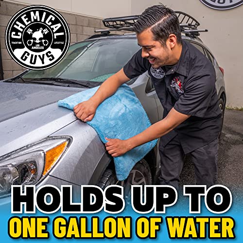 Chemical Guys MIC1996 Woolly Mammoth Microfiber Dryer Towel (36" x 25") Cars,Trucks, SUVs, RVs, Home, Pets, Messes, Blue