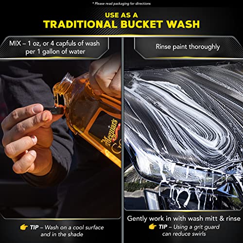 Meguiar's Gold Class Car Wash, Car Wash Foam for Car Cleaning – 64 Oz Container