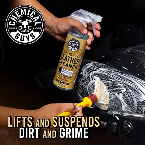 Chemical Guys SPI 109 16 Leather Cleaner and Leather Conditioner Kit for Use on Leather Apparel, Furniture, Car Interiors, Shoes, Boots, Bags & More (2 - 16 fl oz Bottles)