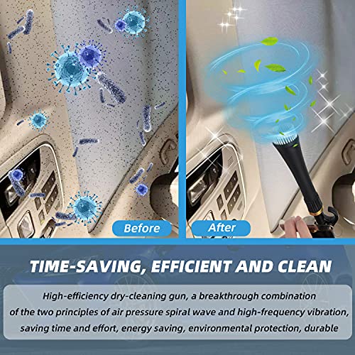 GZ-KJM High Pressure Car Interior Spraying Washing Gun with 2 Set Nozzle Sprayer Connector Air Pulse Car Washing Equipment Tool (Upgrade-Dust blow gun)