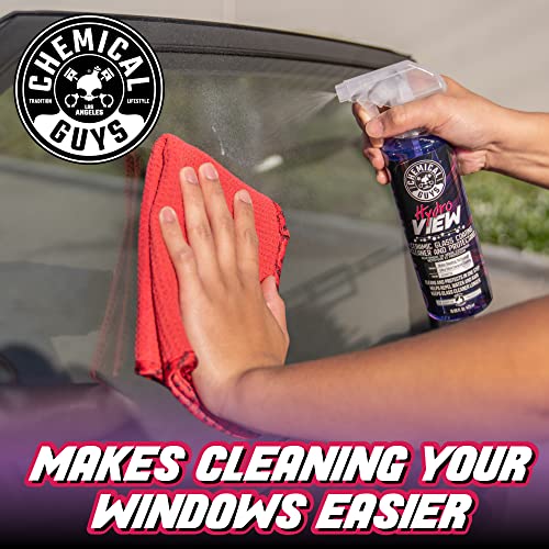 Chemical Guys CLD30116 HydroView Ceramic Glass Cleaner, Water Repellent & Protective Coating (Works on Glass, Windows, Mirrors, Navigation Screens & More; Car, Truck, SUV and Home Use), 16 fl oz