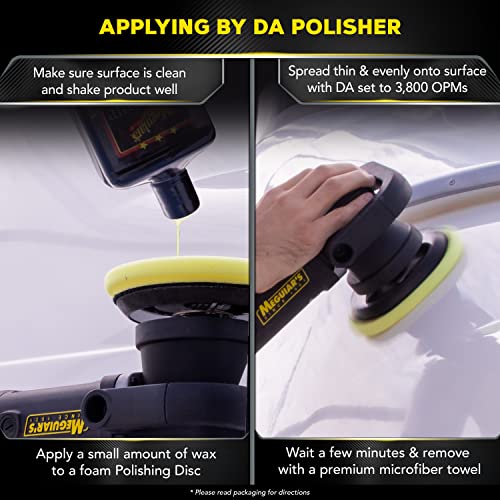 Meguiar's M6332 Flagship Premium Marine Wax - Long-Lasting & Durable Protection for Your Boat or RV, Give the Gift of Protection & Shine to Dad This Father's Day - 32 Oz