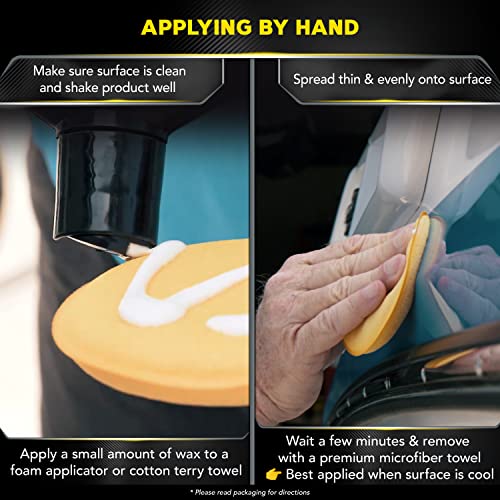 Meguiar's M6332 Flagship Premium Marine Wax - Long-Lasting & Durable Protection for Your Boat or RV, Give the Gift of Protection & Shine to Dad This Father's Day - 32 Oz