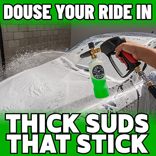 Chemical Guys HOL169 16-Piece Arsenal Builder Car Wash Kit with Foam Cannon, Bucket and (6) 16 oz Car Care Cleaning Chemicals, Gift for Car & Truck Lovers, Dads and DIYers (Works w/Pressure Washers)