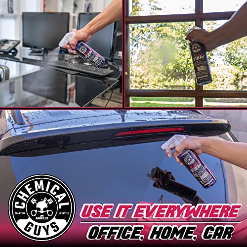 Chemical Guys CLD30116 HydroView Ceramic Glass Cleaner, Water Repellent & Protective Coating (Works on Glass, Windows, Mirrors, Navigation Screens & More; Car, Truck, SUV and Home Use), 16 fl oz