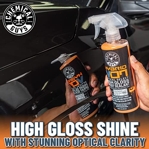 Chemical Guys WAC_808_16 Hybrid V7 Optical Select High Gloss Spray Sealant & Quick Detailer (Safe for All Finishes Including Ceramic Coatings), 16 fl oz, Orange Scent