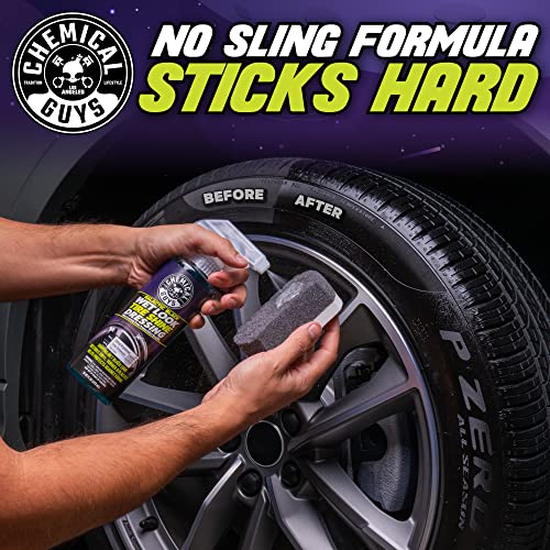 Chemical Guys TVD11816 Galactic Black Wet Look Tire Shine Dressing, for a Whole New Level of Shine and Depth of Black, Safe for Cars, Trucks, Motorcycles, RVs & More, 16 fl oz