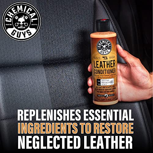 Chemical Guys SPI 109 16 Leather Cleaner and Leather Conditioner Kit for Use on Leather Apparel, Furniture, Car Interiors, Shoes, Boots, Bags & More (2 - 16 fl oz Bottles)