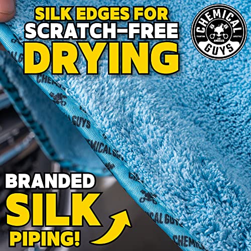 Chemical Guys MIC1996 Woolly Mammoth Microfiber Dryer Towel (36" x 25") Cars,Trucks, SUVs, RVs, Home, Pets, Messes, Blue