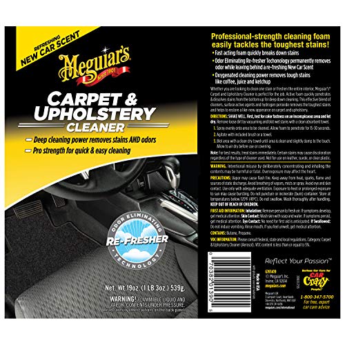 Meguiar's Carpet & Upholstery Cleaner - 19 Oz Spray Bottle