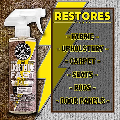 Chemical Guys SPI_191 Lightning Fast Carpet and Upholstery Stain Extractor,(Fabric, Upholstery, & Carpet), Safe for Cars, Home, Office, Furniture & More, 128 fl oz (1 Gallon), Fresh Scent
