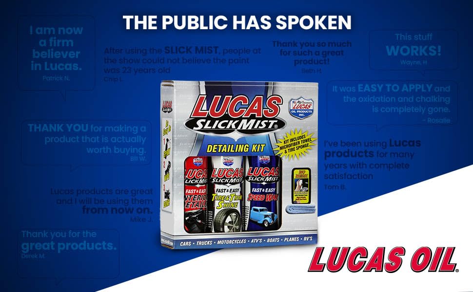 Lucas Oil 10558 Slick Mist Detailing Kit