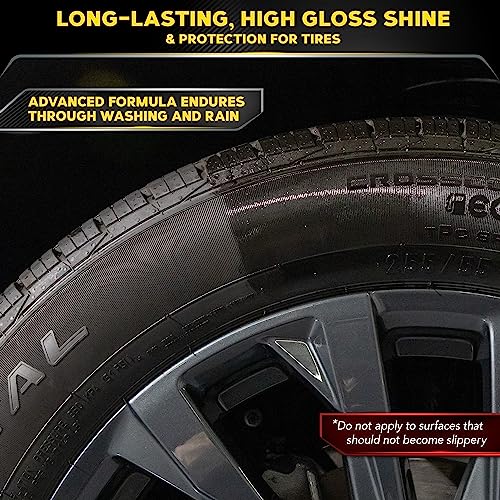 Meguiar's G7516 Endurance Tire Gel, Premium Tire Gel for a Lasting Glossy Shine - 16 Oz Bottle, PURPLE