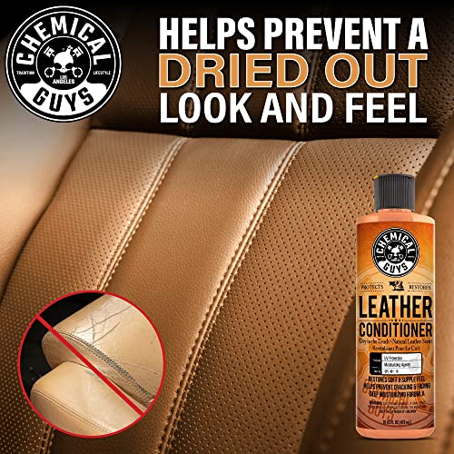 Chemical Guys SPI 109 16 Leather Cleaner and Leather Conditioner Kit for Use on Leather Apparel, Furniture, Car Interiors, Shoes, Boots, Bags & More (2 - 16 fl oz Bottles)