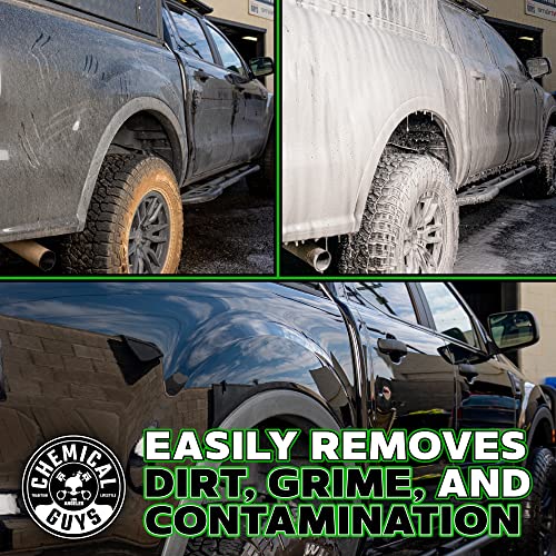 Chemical Guys CWS 110 16 Honeydew Snow Foam Car Wash Soap (Works with Foam Cannons, Foam Guns or Bucket Washes) Safe for Cars, Trucks, Motorcycles, RVs & More, 16 fl oz, Honeydew Scent
