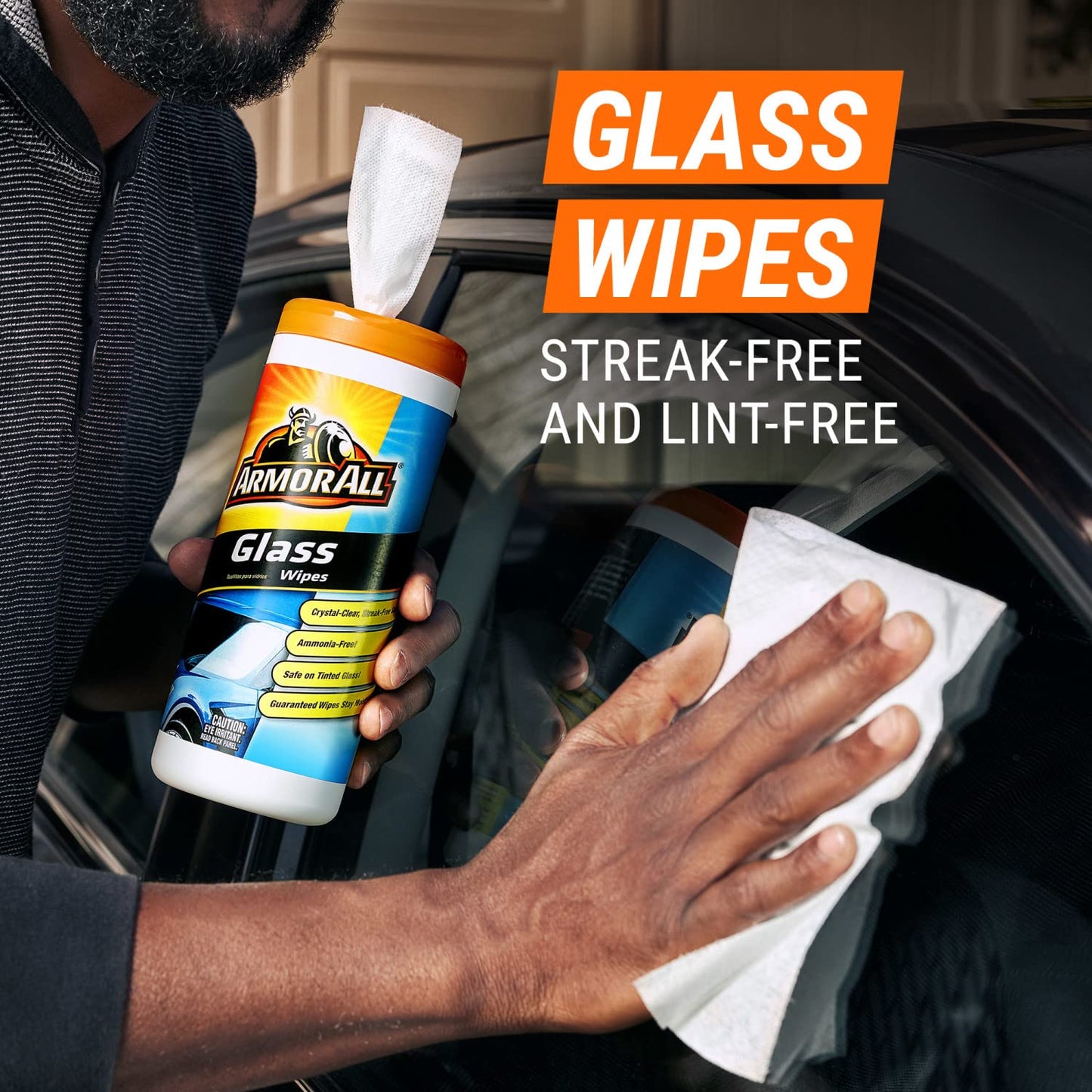 Armor All Car Cleaning Wipes Kit, Includes Protectant Wipes, Disinfectant Wipes, Glass Cleaner Wipes for Cars, Trucks, and Motorcycles (Pack of 3)