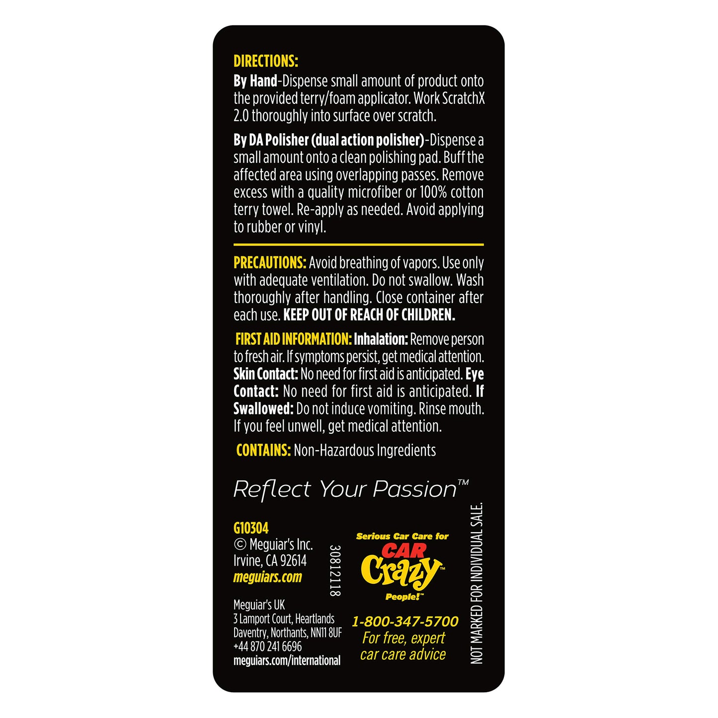Meguiar's Quik Scratch Eraser Kit, Car Scratch Remover for Repairing Surface Blemishes, Car Care Kit with ScratchX, Drill-Mounted Pad, and Microfiber Towel, Multicolour