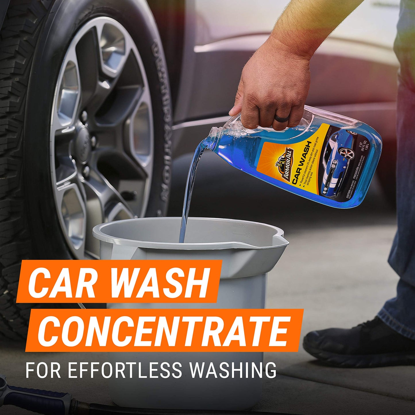 Armor All Foam Action Car Wash Soap, Cleaning Concentrate for Cars, Trucks, and Motorcycles, 64 Fl Oz Bottles (Pack of 4)