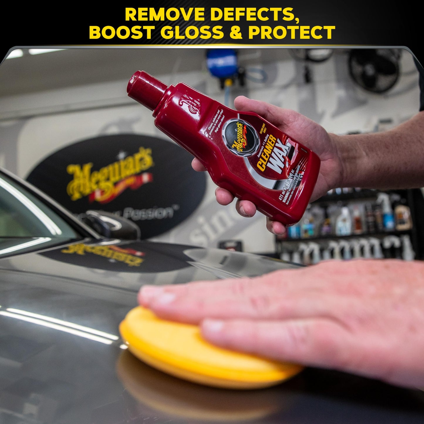 Meguiar's Classic Wash & Wax Kit, Car Cleaning Kit with Car Wash Soap and Wax, Includes Other Car Cleaning Products Like Detail Spray, Interior Cleaner, Tire Cleaner, and More