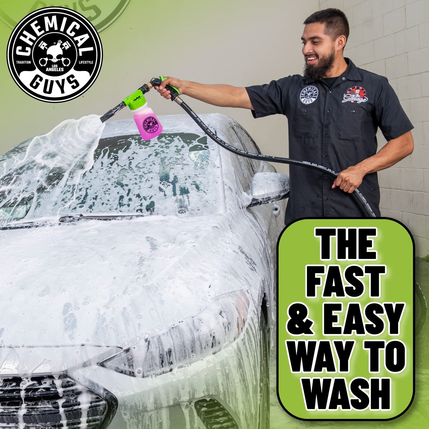 Chemical Guys ACC_326 – TORQ Foam Blaster 6 Foam Wash Gun – The Ultimate Car Wash Foamer that Connects to Any Garden Hose