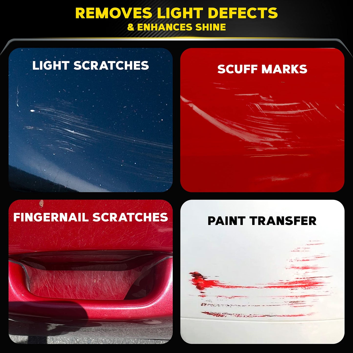 Meguiar's Quik Scratch Eraser Kit, Car Scratch Remover for Repairing Surface Blemishes, Car Care Kit with ScratchX, Drill-Mounted Pad, and Microfiber Towel, Multicolour