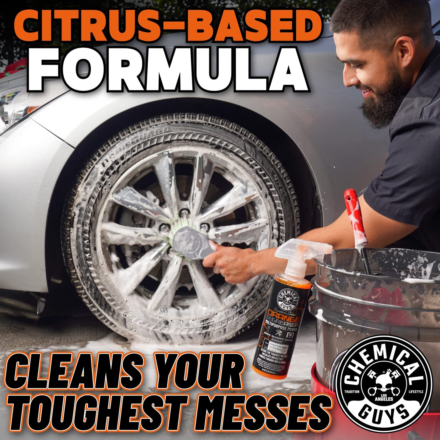 Chemical Guys CLD_201_16 Signature Series Orange Degreaser, Multipurpose Power, Safe for Cars, Trucks, SUVs, Motorcycles, RVs & More, 16 fl oz