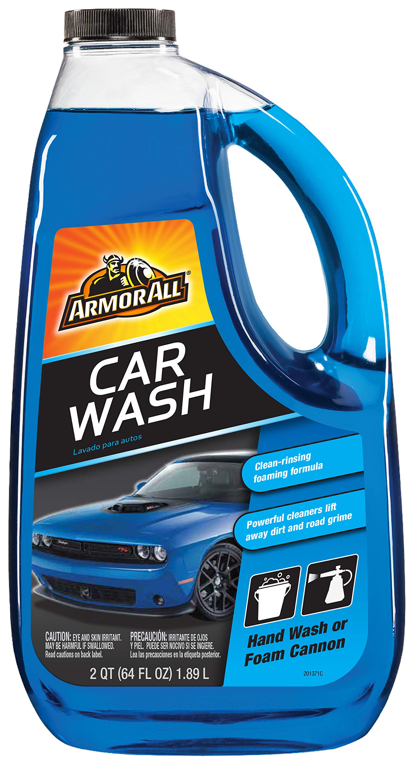 Armor All Foam Action Car Wash Soap, Cleaning Concentrate for Cars, Trucks, and Motorcycles, 64 Fl Oz Bottles (Pack of 4)