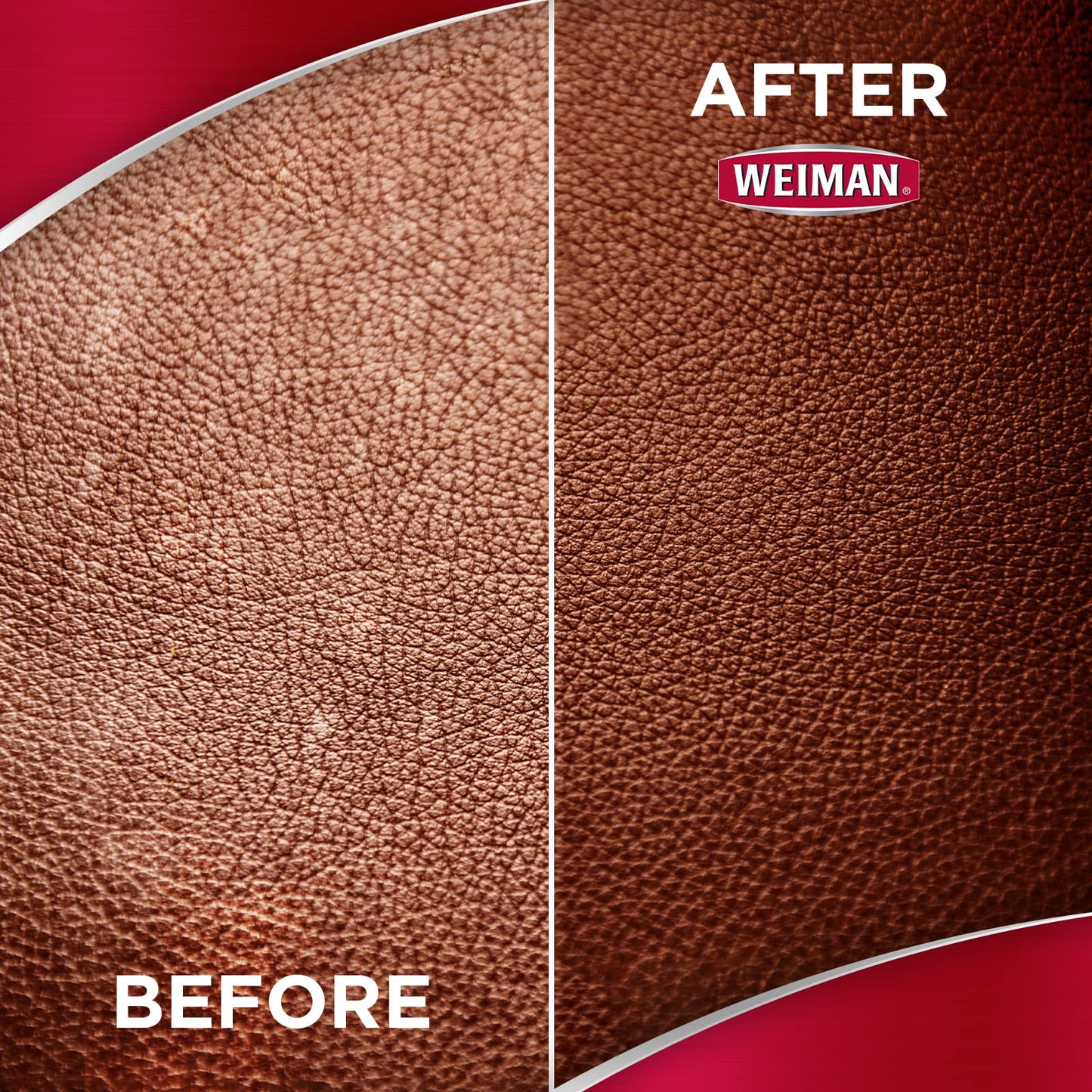 Weiman Leather Cleaner, Polish and Conditioner for Furniture, Car, Purses, Shoes, Boots and Couches- Micro Fiber Towel Included, 22oz