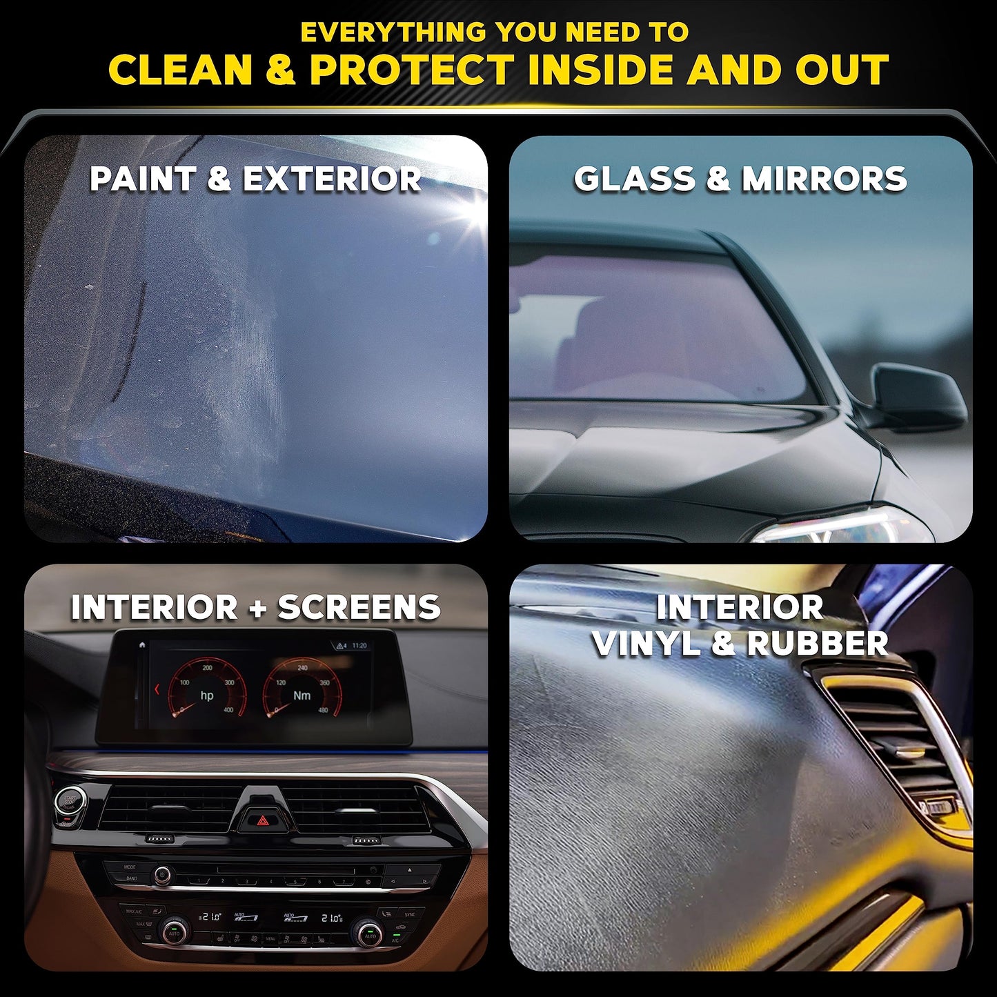 Meguiar's Ultimate Waterless Wash & Wax Kit - Quick and Easy Car Cleaning With Long-Lasting Protection for an Eco-Friendly Car Care Solution in One Waterless Car Wash Kit