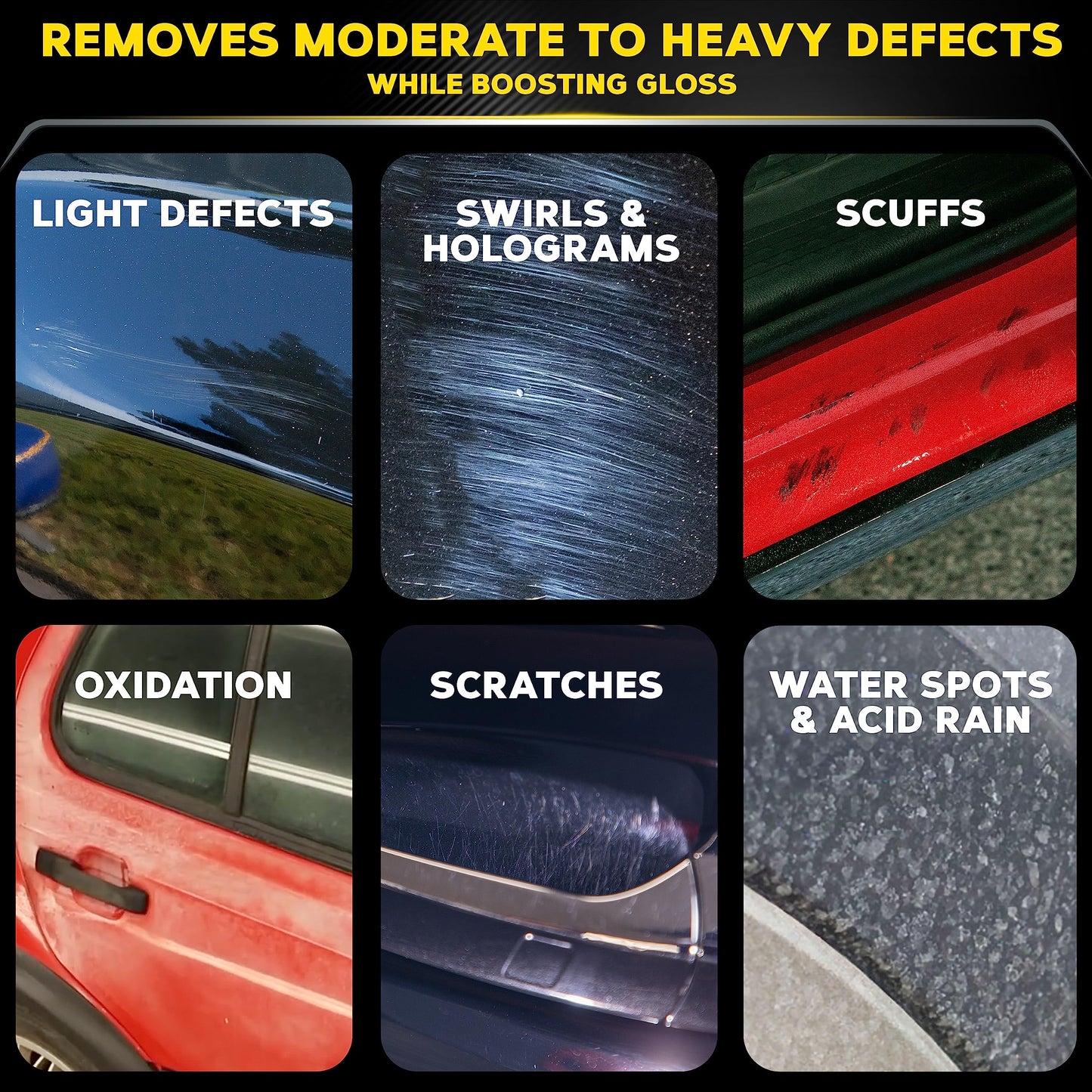 Meguiar's Mirror Glaze M10508 Ultra-Cut Compound - Professional Grade Formula with Fast Cutting Action that Removes Scratches, Heavy Swirls and More - 8 Oz