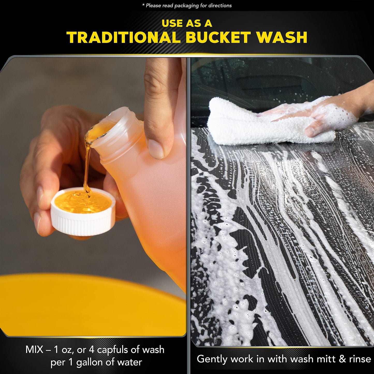 Meguiar's Gold Class Car Wash, Ultra-Rich Car Wash Foam Soap and Conditioner for Car Cleaning, Car Paint Cleaner to Wash and Condition in One Easy Step, 1 Gallon