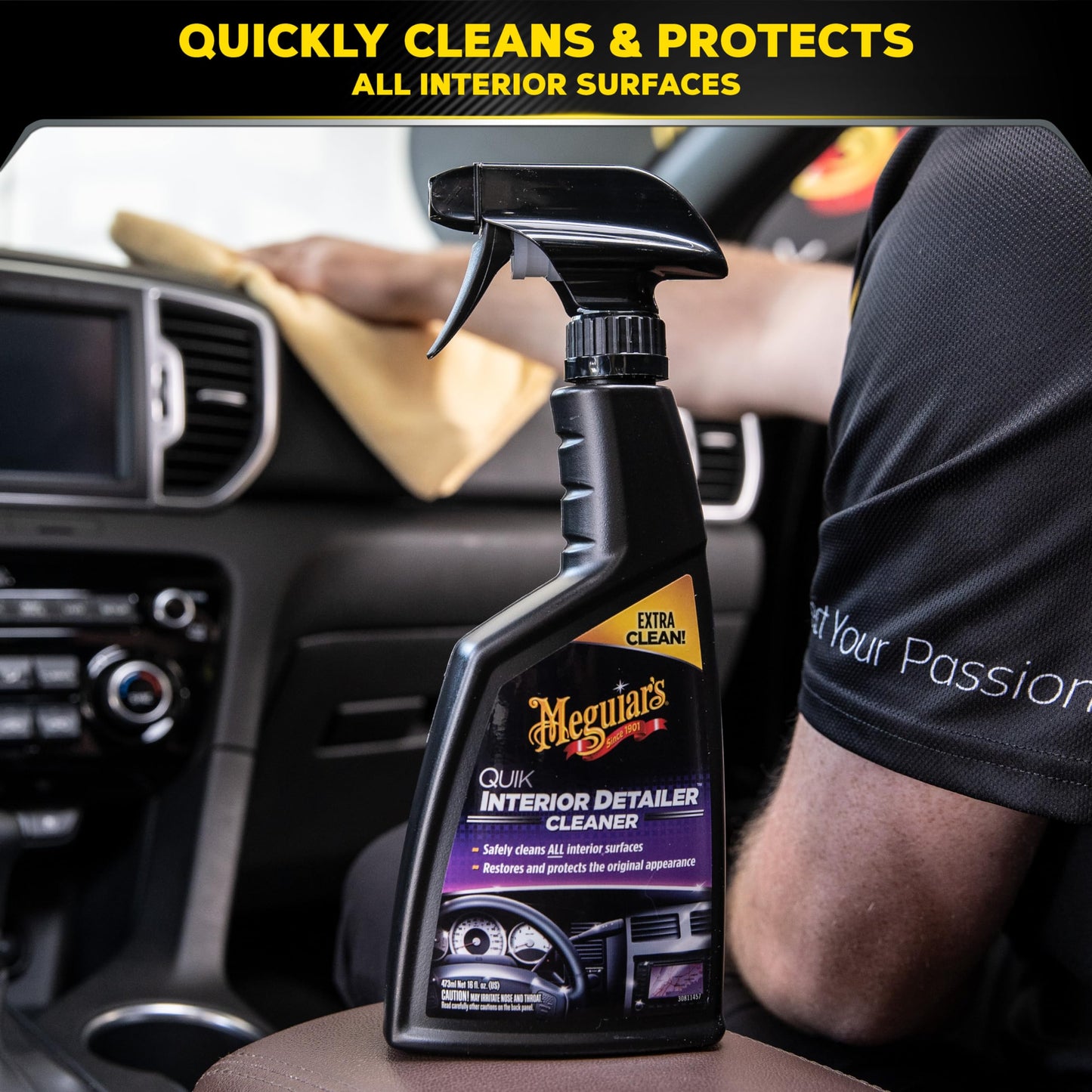 Meguiar's Classic Wash & Wax Kit, Car Cleaning Kit with Car Wash Soap and Wax, Includes Other Car Cleaning Products Like Detail Spray, Interior Cleaner, Tire Cleaner, and More