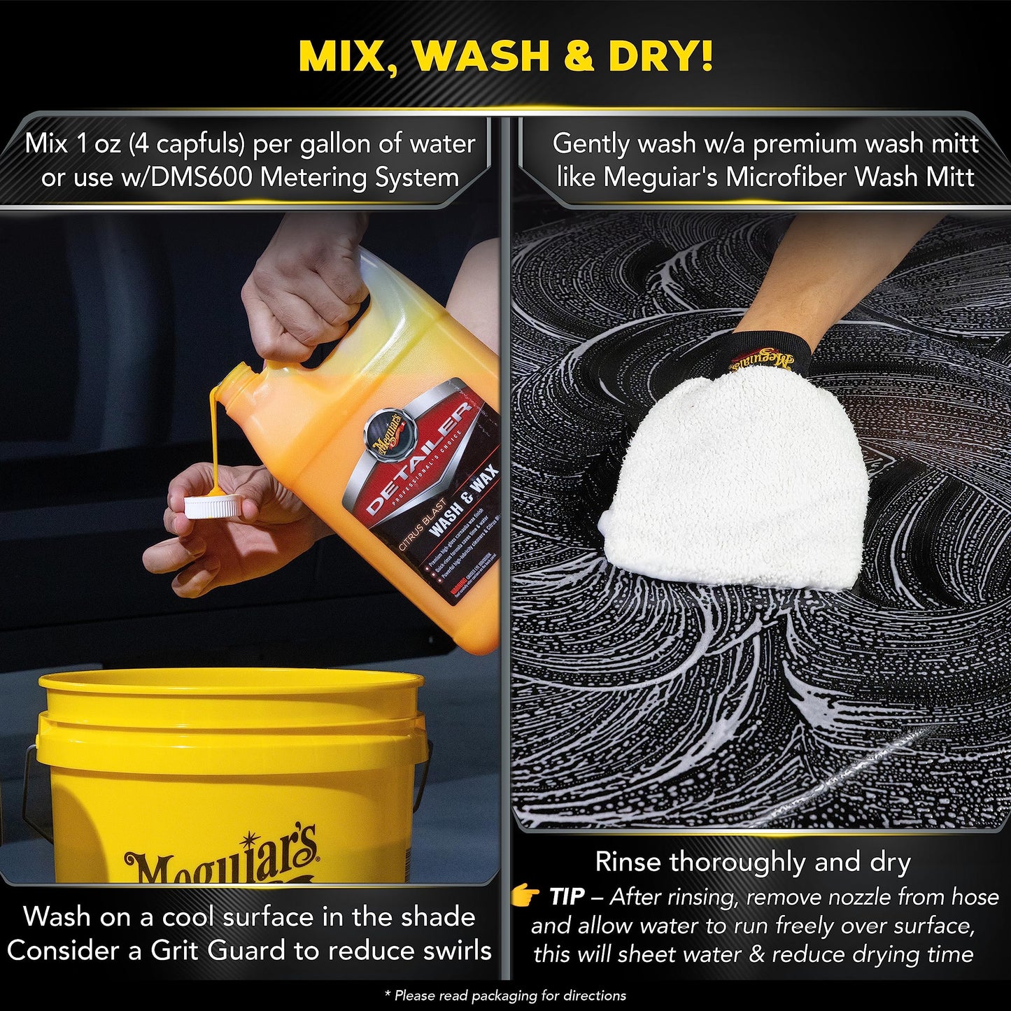 Meguiar's Citrus Blast Wash & Wax Bundle Supreme Shine Drying Towel