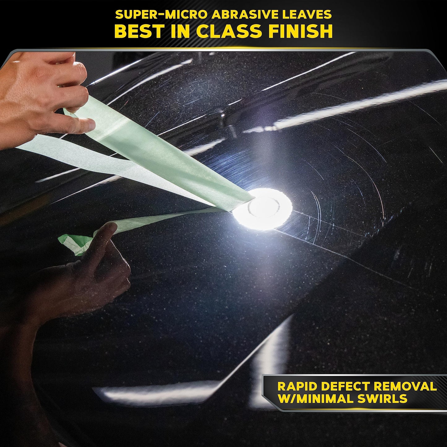 Meguiar's Mirror Glaze M10508 Ultra-Cut Compound - Professional Grade Formula with Fast Cutting Action that Removes Scratches, Heavy Swirls and More - 8 Oz