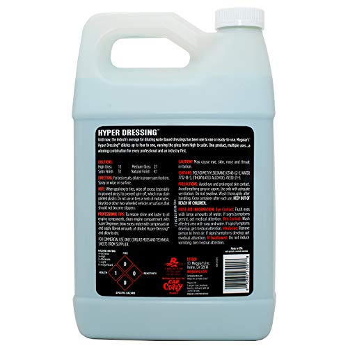 Meguiar's D17001 Hyper Dressing - 1 Gallon – Give Your Car’s Trim Pieces the Best Shine & Gloss