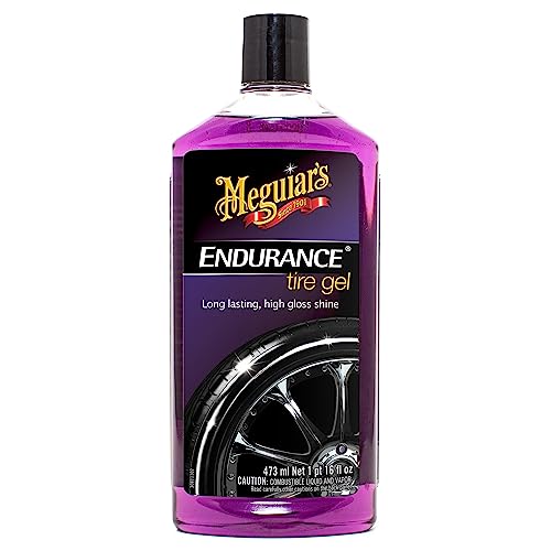 Meguiar's G7516 Endurance Tire Gel, Premium Tire Gel for a Lasting Glossy Shine - 16 Oz Bottle, PURPLE