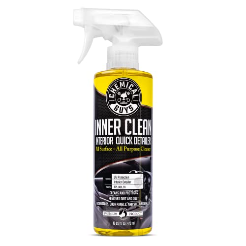 Chemical Guys SPI_663_16 InnerClean Quick Detailer with Pineapple Scent, High Performance Interior and Dashboard Cleaner, Dust Repellent, Easy to Use Non Greasy Formula, 16 fl oz