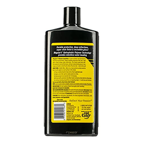 Meguiar's Ultimate Liquid Wax, Durable Protection that Shines - 20 Oz Bottle