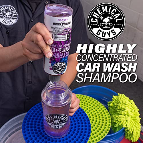 Chemical Guys CWS20716 Extreme Bodywash & Wax Foaming Car Wash Soap, (Works with Foam Cannons, Foam Guns or Bucket Washes) Safe for Cars, Trucks, Motorcycles, RVs & More, 16 oz, Grape Scent