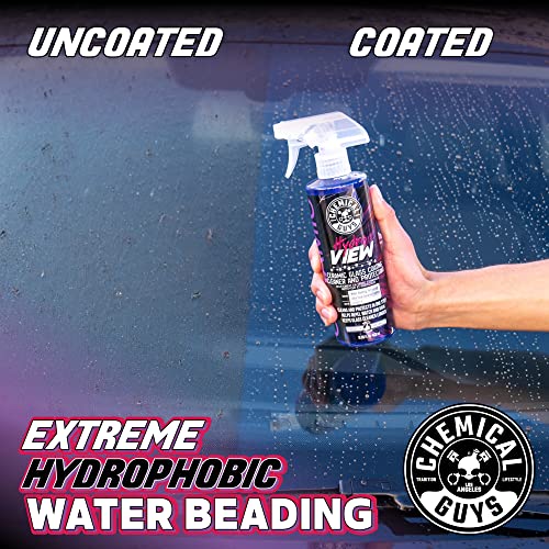 Chemical Guys CLD30116 HydroView Ceramic Glass Cleaner, Water Repellent & Protective Coating (Works on Glass, Windows, Mirrors, Navigation Screens & More; Car, Truck, SUV and Home Use), 16 fl oz